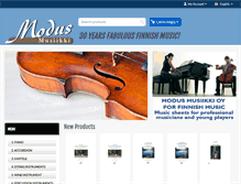 Tablet Screenshot of modusmusiikki.fi
